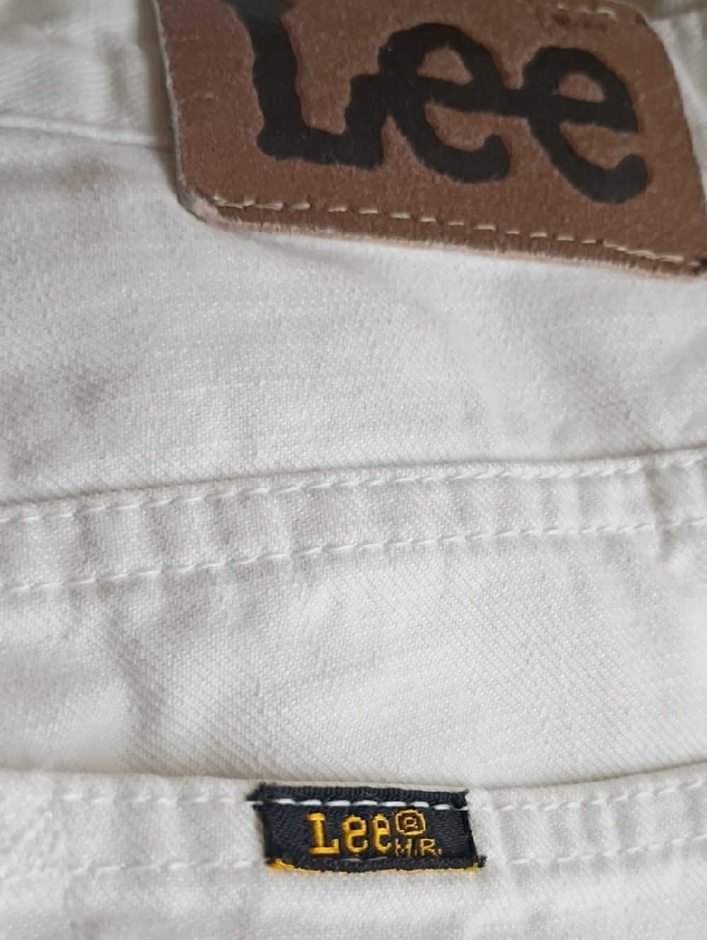 Lee White Flare Jeans for WomenY2K - Picture 3 of 6